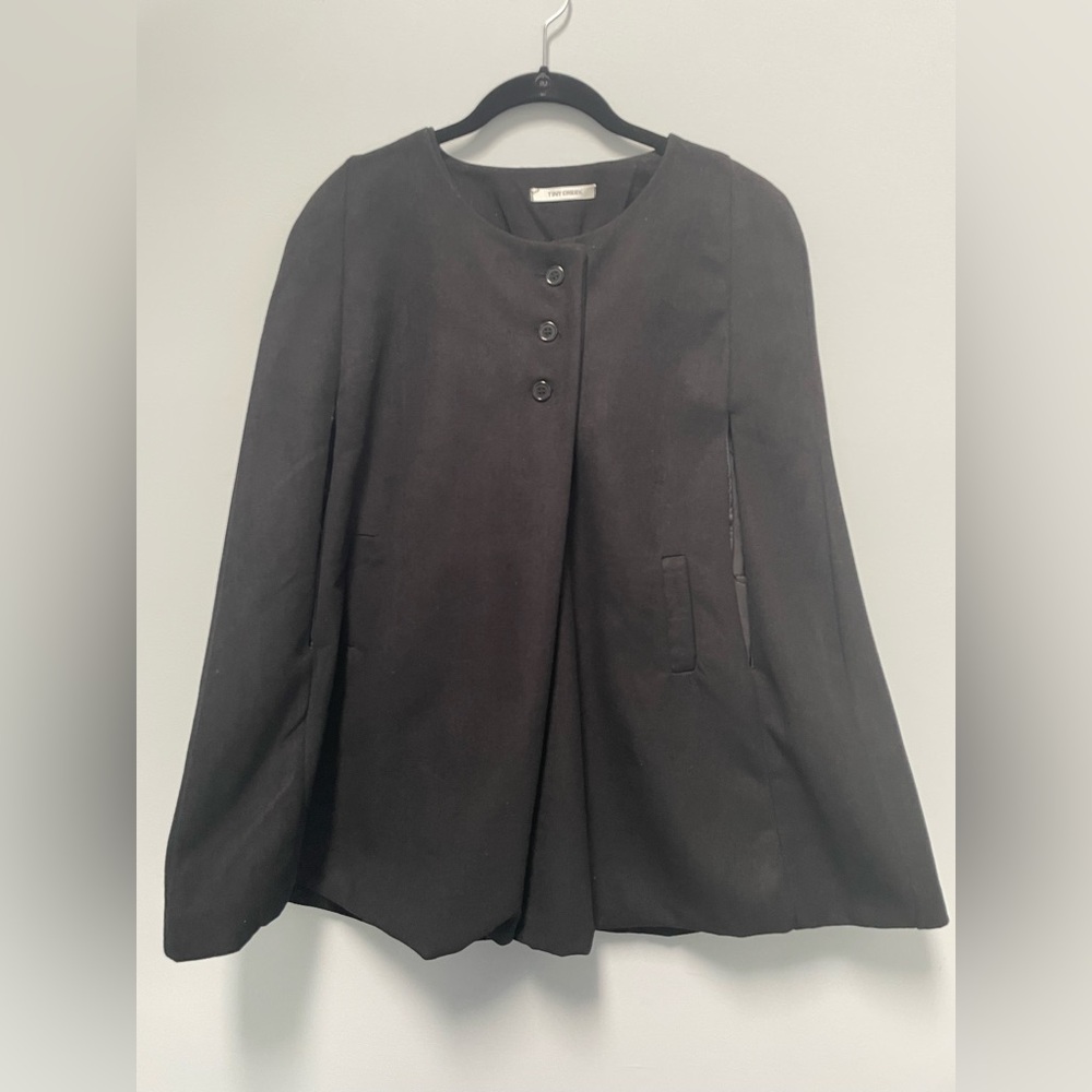 Black Cape Coat - XS-S